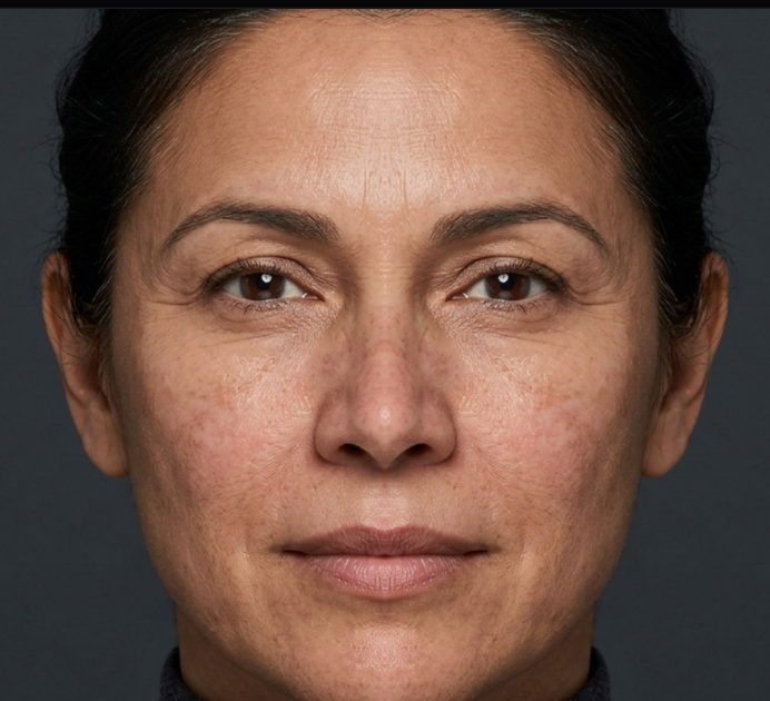 Skin before GoLumina Light Therapy treatment